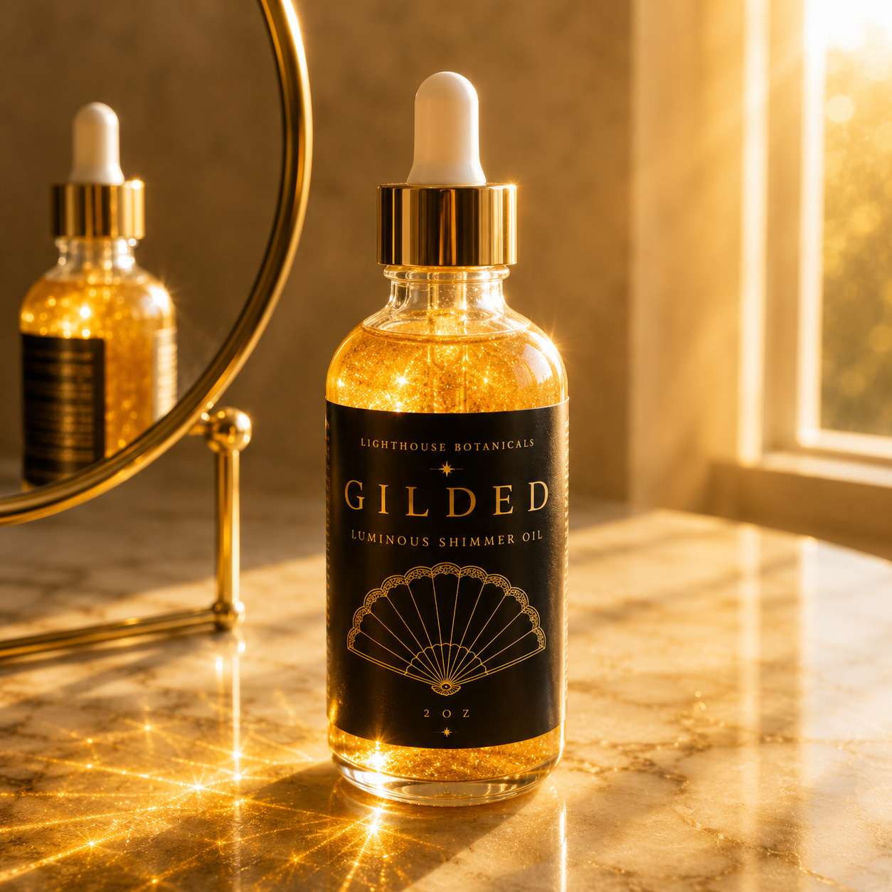 Gilded Luminous Oil